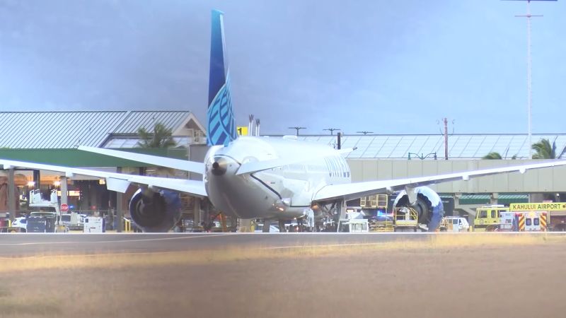 Frame present in wheel neatly of United Airways aircraft upon arrival in Hawaii | The Gentleman Report