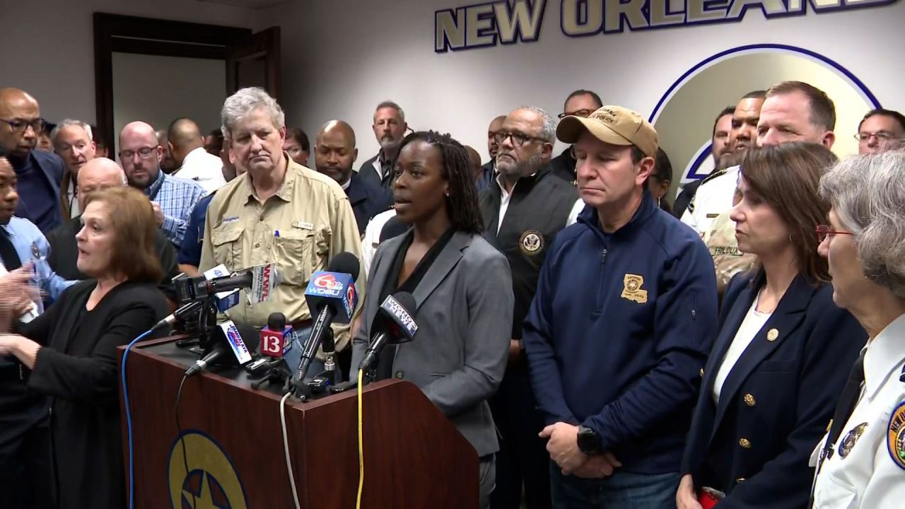 FBI Assistant Special Agent in Charge Alethea Duncan speaks at a press conference in New Orleans on January 1.