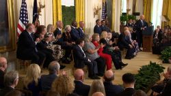 President Joe Biden gives remarks at the Medal of Freedom ceremony on January 4, 2025.