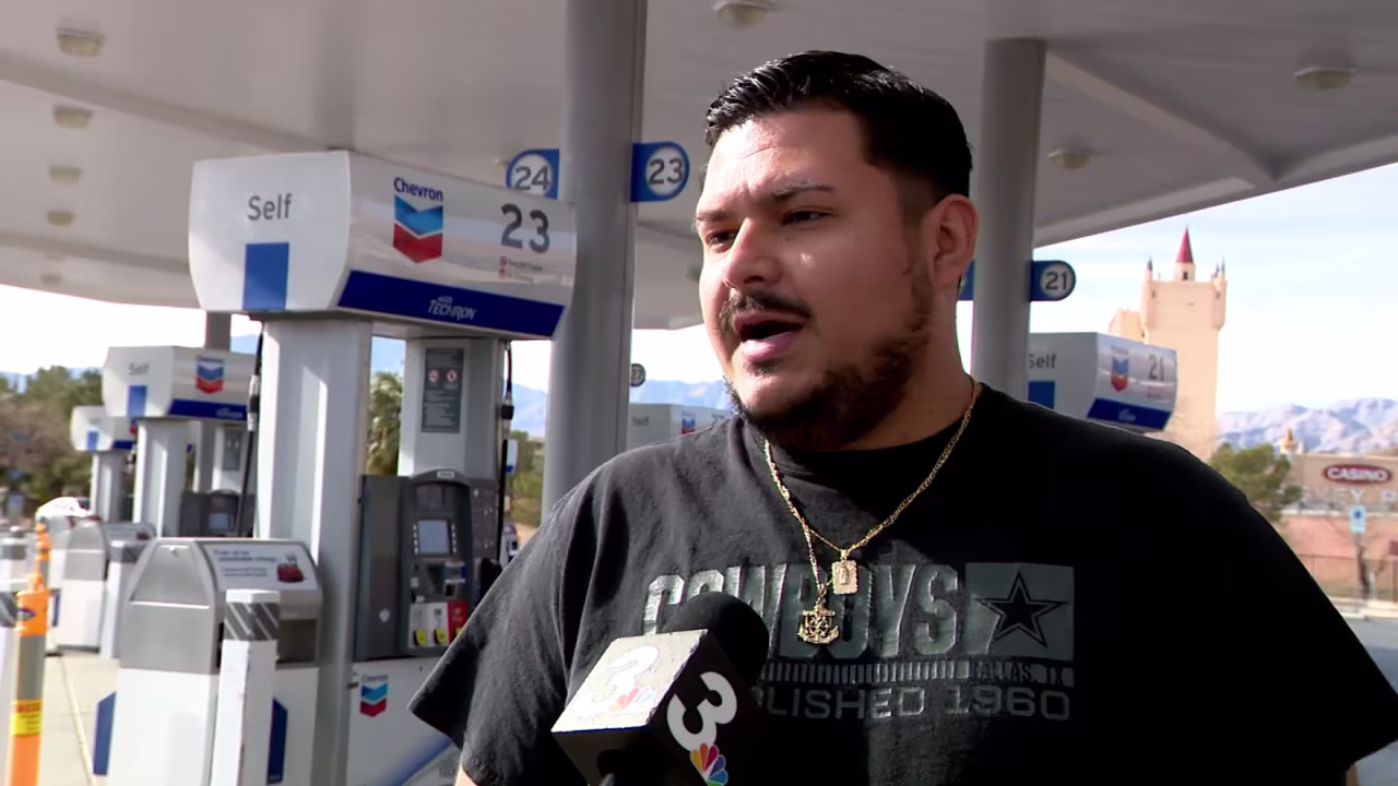 Tony Espinoza speaks during an interview with CNN affiliate KSNV.