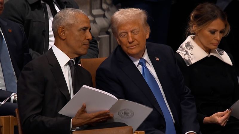 Trump and Obama chat