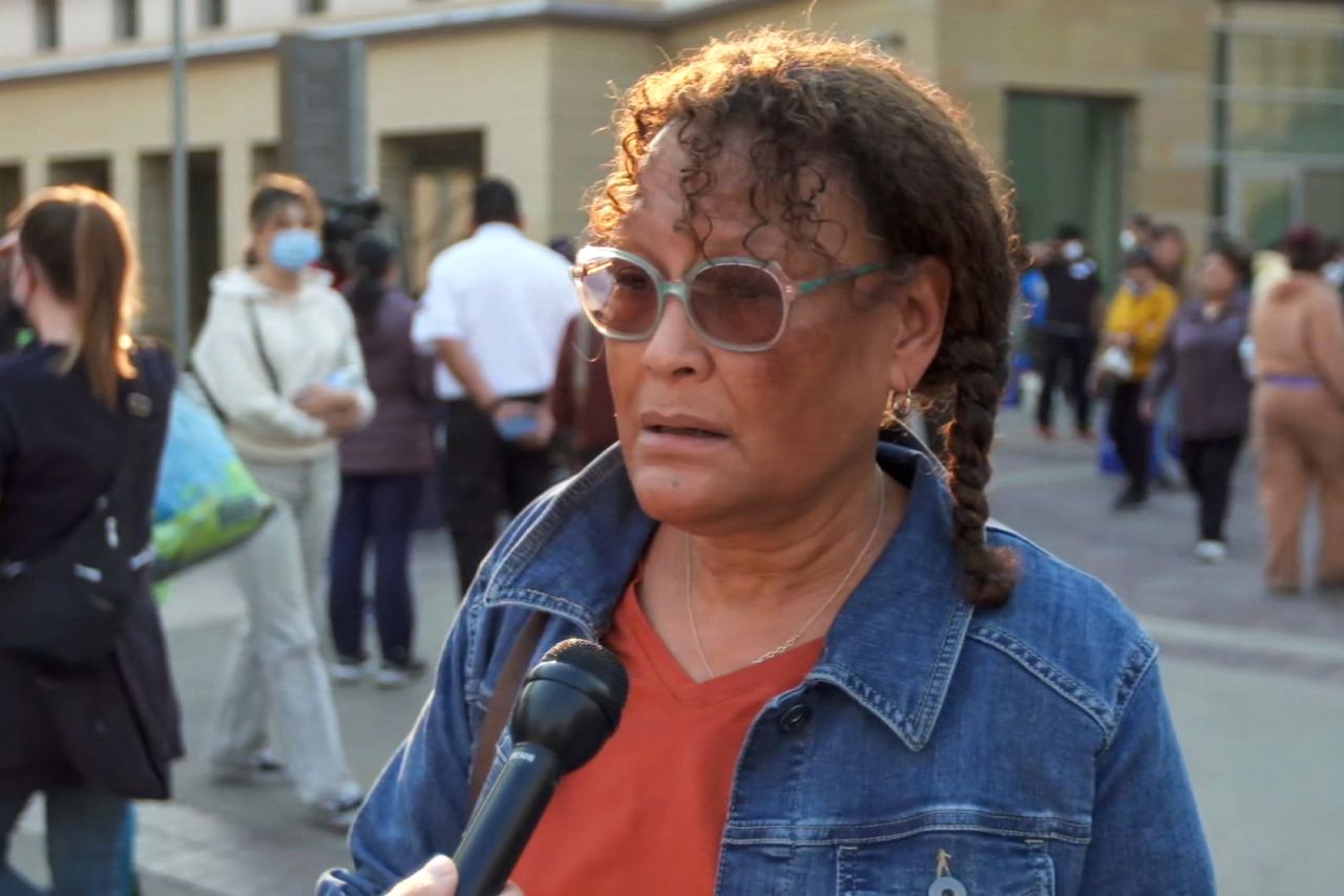 Kimiko Warner-Turner speaks during an interview with CNN.