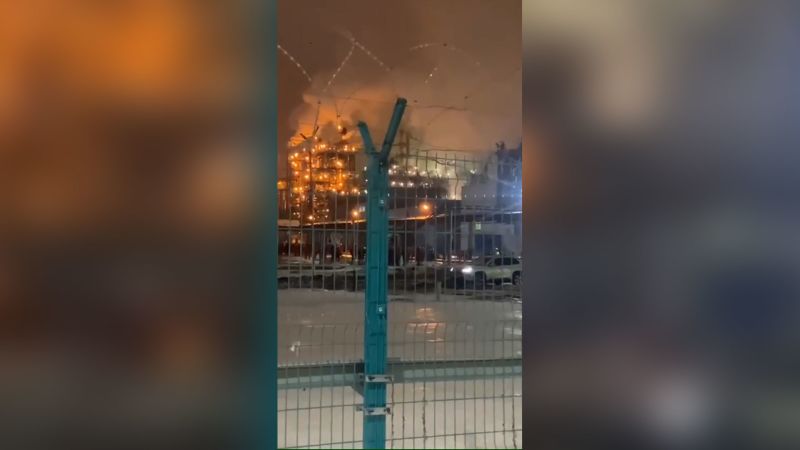 Ukraine Strikes Russia’s Largest Oil Refinery in Drone Attack, Claims Fire at Key Facility