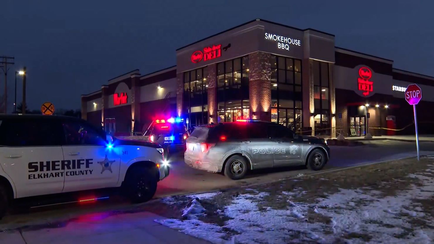 Elkhart Indiana grocery store shooting leaves two people dead and two Elkhart Indiana grocery store shooting leaves two people dead and two