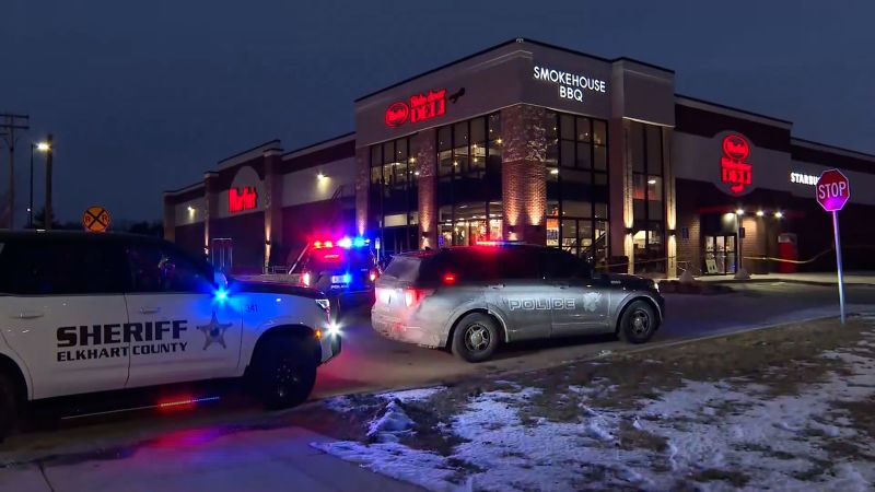 Shooting at Indiana supermarket leaves two people dead and two officers injured | CNN