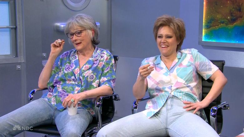 (From left) Meryl Streep and Kate McKinnon on 'SNL50: The Anniversary Special' on Sunday.