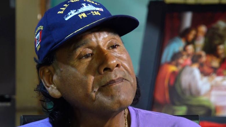 Peruvian fisherman Máximo Napa Castro speaks to CNN.