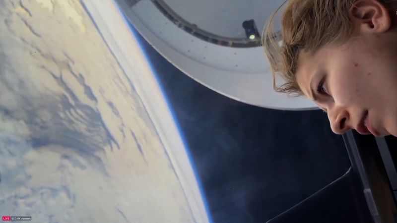 First humans to orbit directly over the North and South poles share details of trip