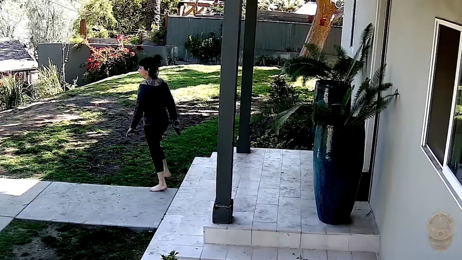 Jillian Shriner, holding a handgun, visible in LAPD-released videos.