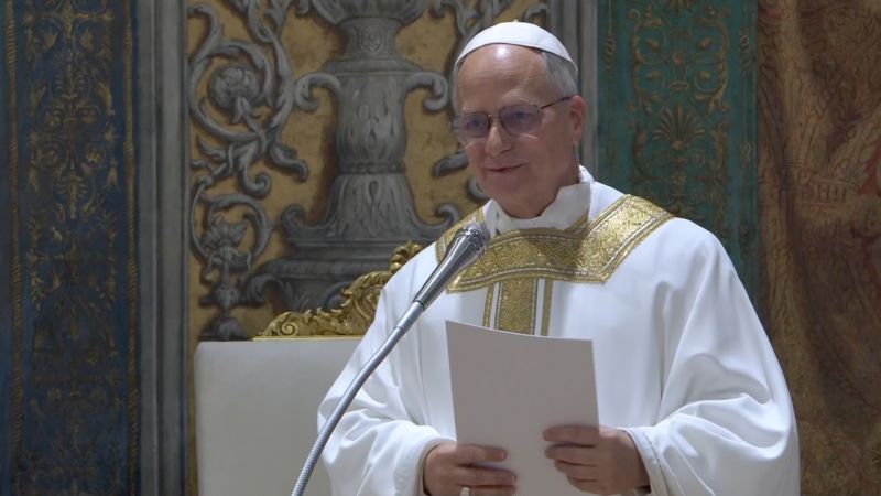 Hear newly elected pope deliver homily during first Mass
