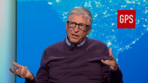 Bill Gates speaks with CNN's Fareed Zakaria during an interview on May 9, 2025.