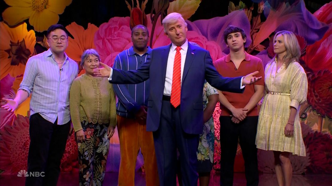 James Austin Johnson appears as President Donald Trump in the cold open of