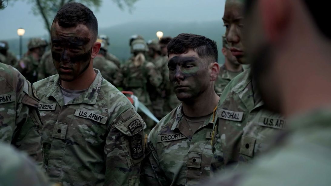 Cadets are challenged physically, including in military skills competitions.