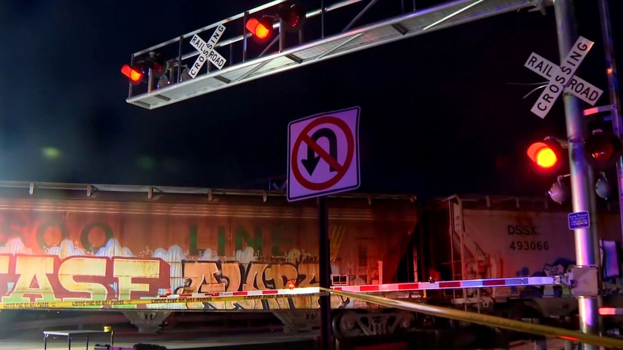 A train hit pedestrians on a bridge in Freemont, Ohio.