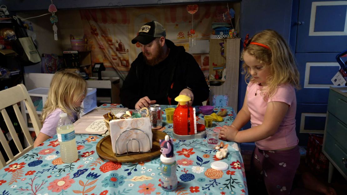Gerard Babb with his family in Schnckenville, Pennsylvania.