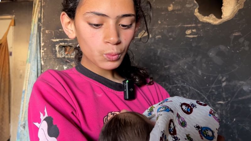 This 12-year-old girl is trying to keep her family alive in Gaza