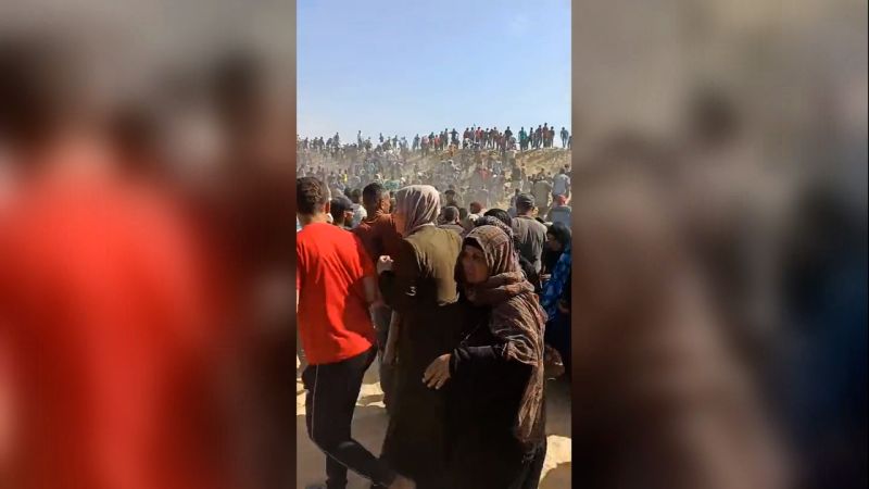 Chaos erupts on first day of US-backed aid distribution in Gaza after weeks of hunger | CNN