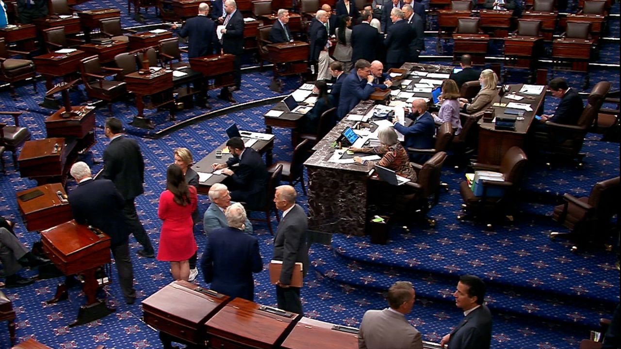 The US Senate floor on Monday, June 30, in Washington, DC.
