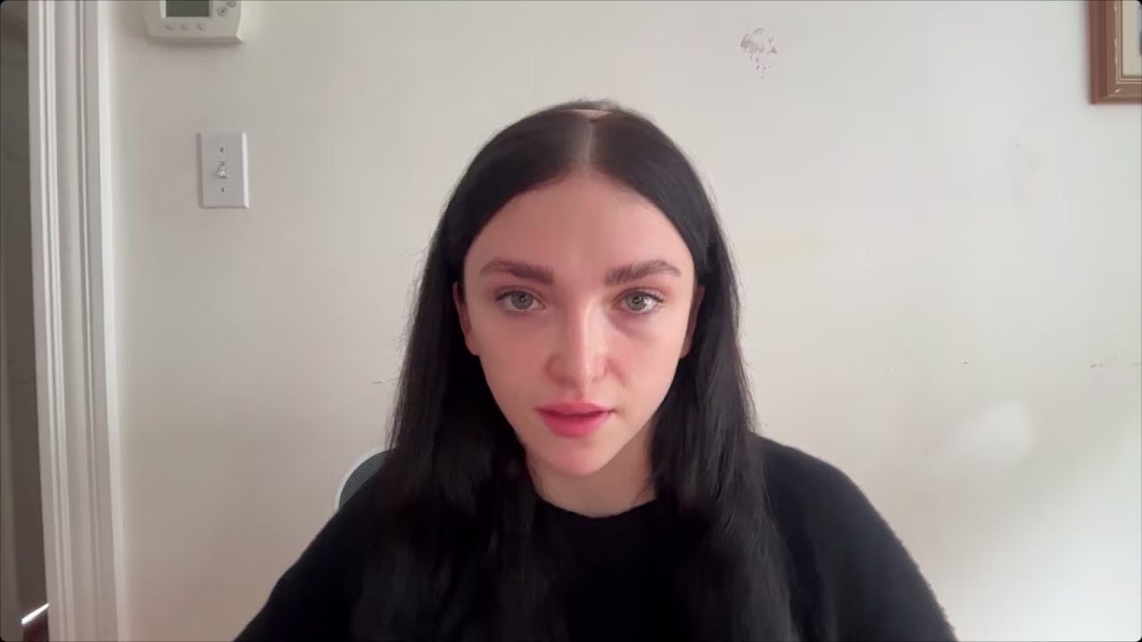 Aleksandra Conevska talks with CNN on Thursday.