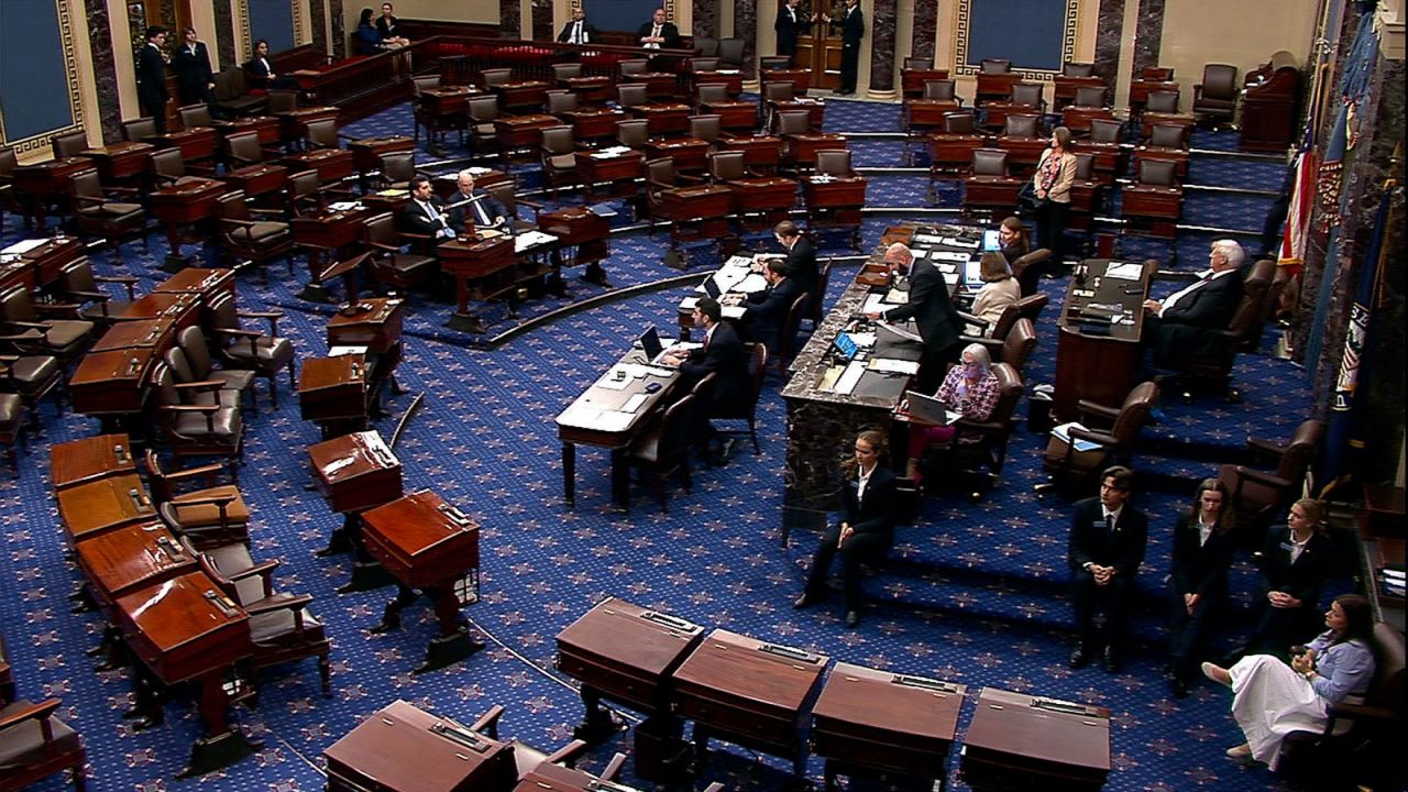 A view of the Senate floor on Wednesday, July 16.