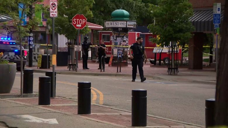 Police on the scene in Boulder, Colorado, on Sunday, June 1, 2025.