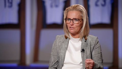 England manager Sarina Wiegman talks with CNN's Amanda Davies.