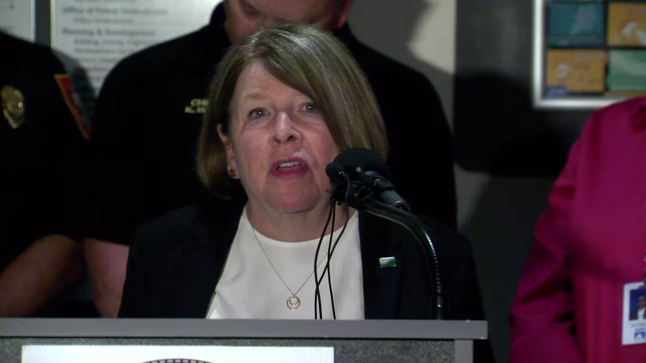 Spokane Mayor Lisa Brown speaks during a press conference on Wednesday.