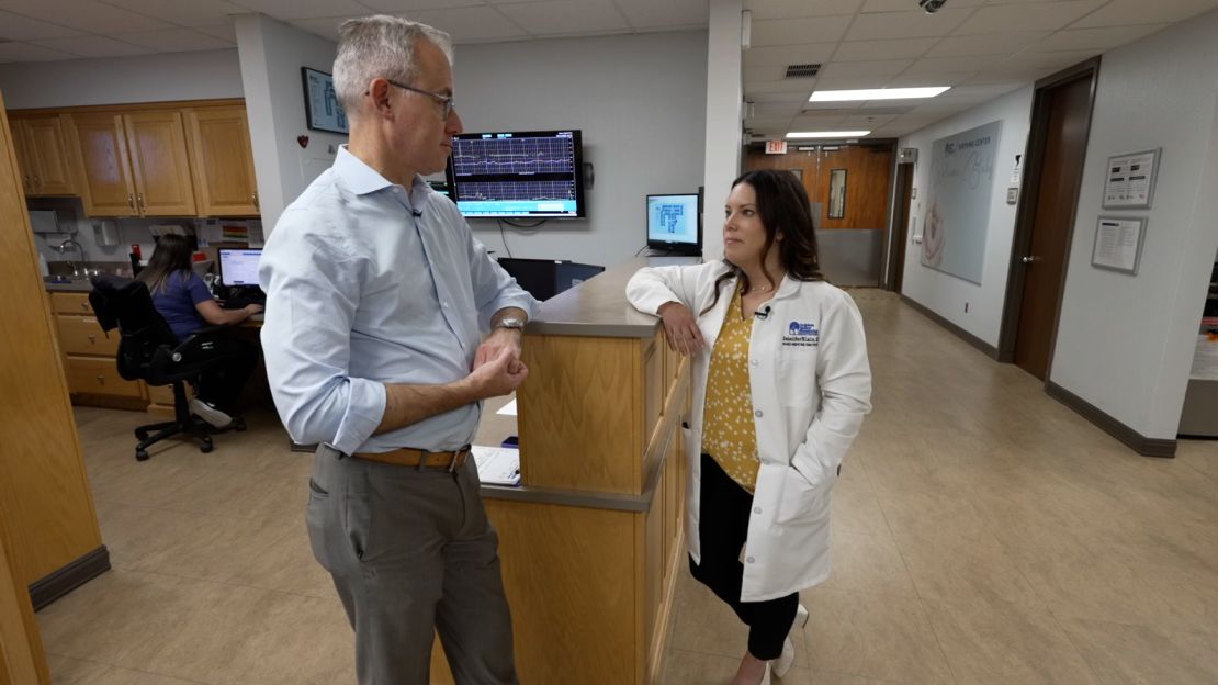 CNN’s Jeff Zeleny speaks to Dr. Jennifer Blair at Golden Valley Memorial Healthcare in Clinton, Missouri.