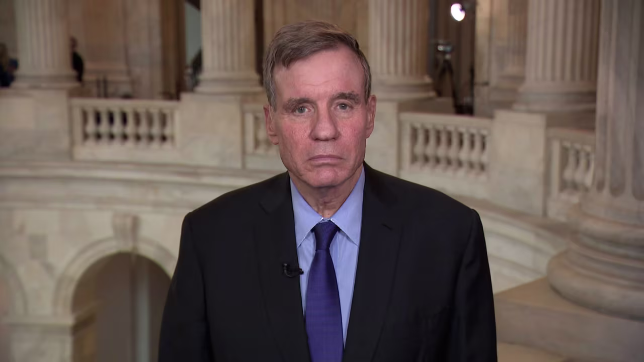 Sen. Mark Warner appears on CNN on Wednesday.