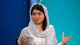 Malala Yousafzai is interviewed by CNN's Amanda Davies.