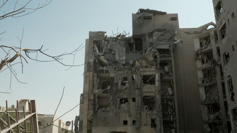 Video: See aftermath of Iranian strike on Israeli building