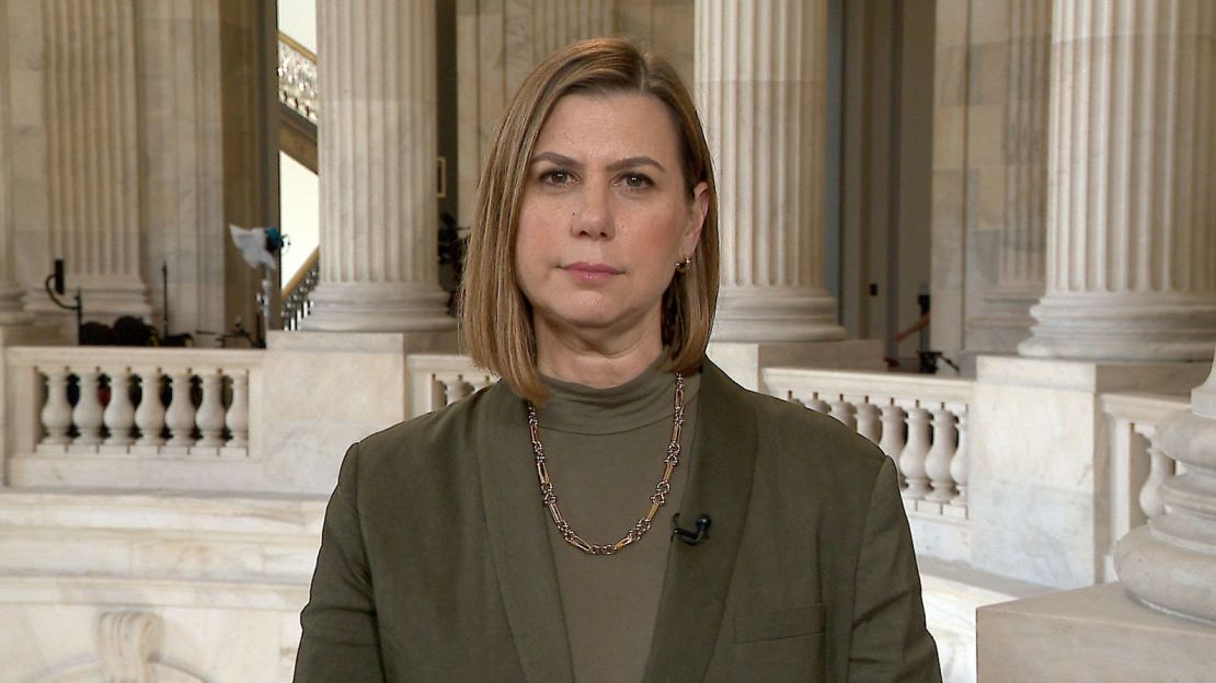Sen. Elissa Slotkin appears on CNN on Thursday.