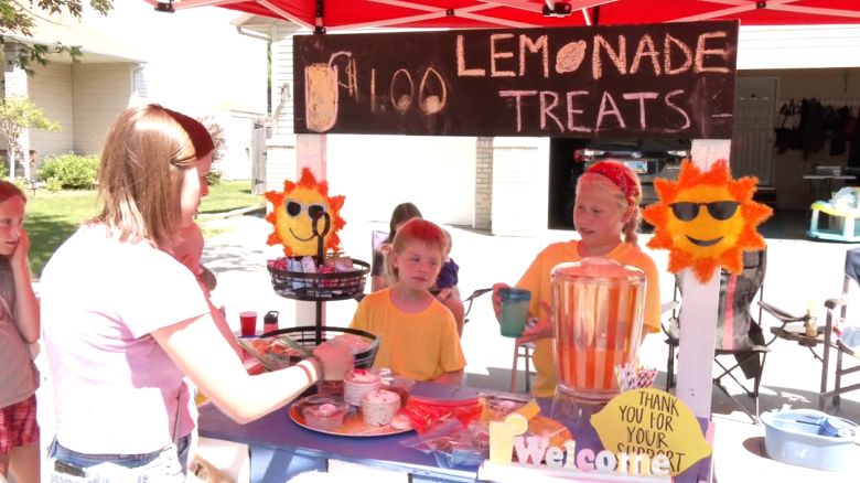 The Wiggles & Giggles Day Care has come back this year with their annual Lemonade Stand.