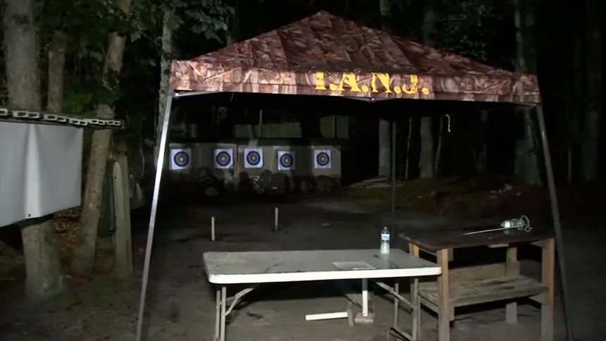 A 61-year-old died in a lightning strike at Black Knight Bowbenders archery club in Jackson, New Jersey, on Wednesday, police said.