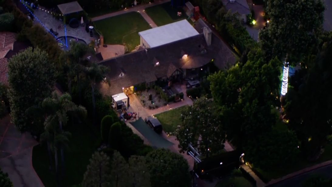 Steve Farzam allegedly directed a series of lasers strikes at aircraft operating near his home, seen here, in Brentwood.