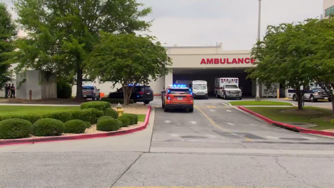 Outside Memorial Health University Medical Center in Savannah, Georiga, on Wednesday.