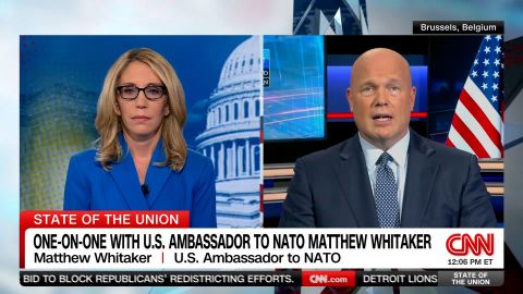 US Ambassador to NATO Matthew Whitaker sat down with CNN's Dana Bash to discuss the planned meeting in Alaska on Friday between US President Donald Trump and Russian President Vladimir Putin.