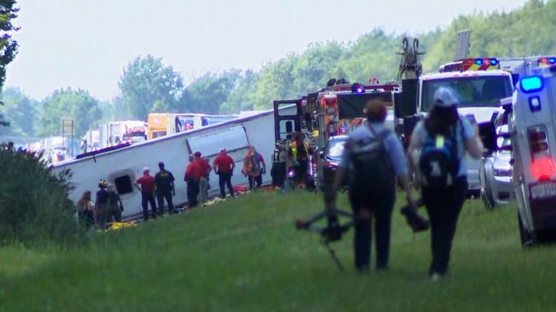Multiple fatalities, including children, after tour bus with about 50 people crashes in New York State, officials say | CNN