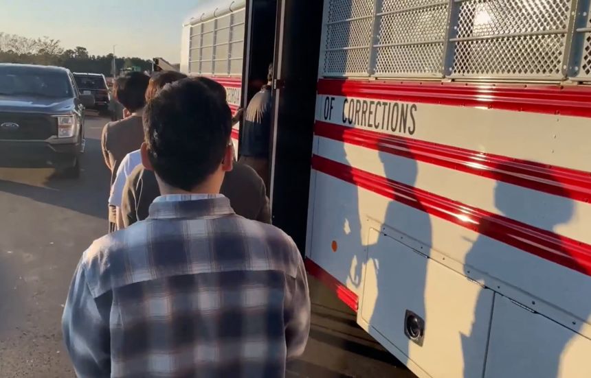 ICE arrested hundreds of workers at a Hyundai plant in Ellabell, Georgia.