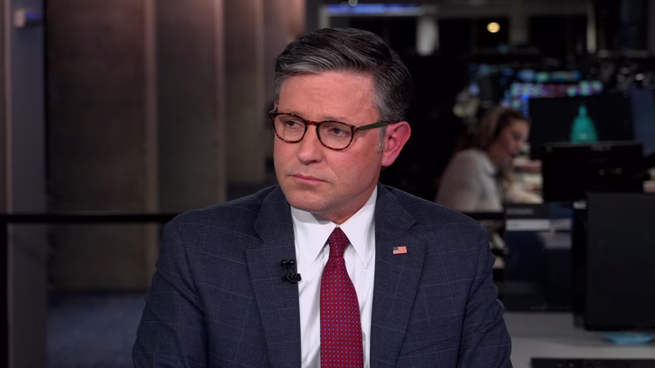 Speaker Mike Johnson appears on CNN on Wednesday.