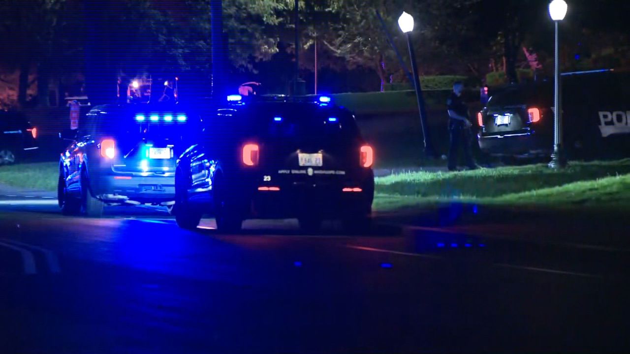 Police at the scene of a shooting at Sky Meadow Country Club in Nashua, New Hampshire, on Saturday, September 20, 2025.