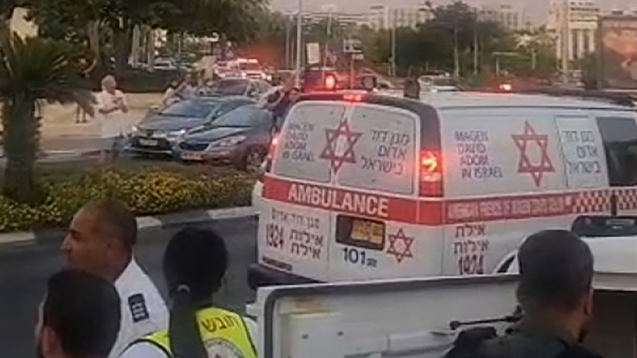 Footage shows emergency response in Eilat, Israel on September 24.