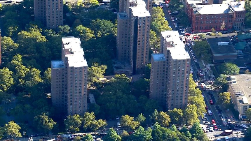 A explosion at a public housing building n the Bronx caused a partial collapse Wednesday.