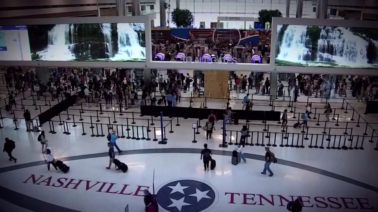 The Nashville International Airport is experiencing delays due to staffing shortages.