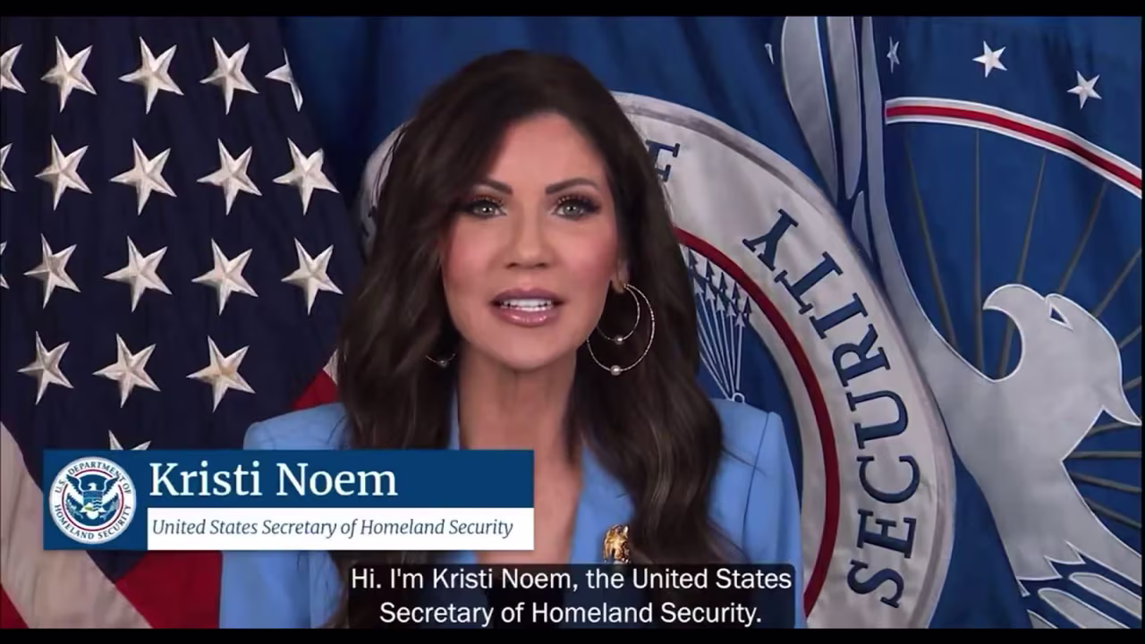 Video optained by Fox news will be shown at airport security lines across the country where the Secretary of Homeland Security Kristi Noem blames Democrats for the government shutdown.