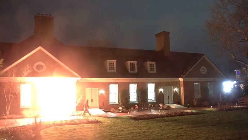 Video shows man setting fire to PA governor’s mansion