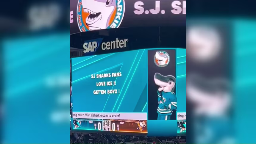 San Jose Sharks apologize for ‘offensively worded message’ displayed during Hispanic Heritage Night