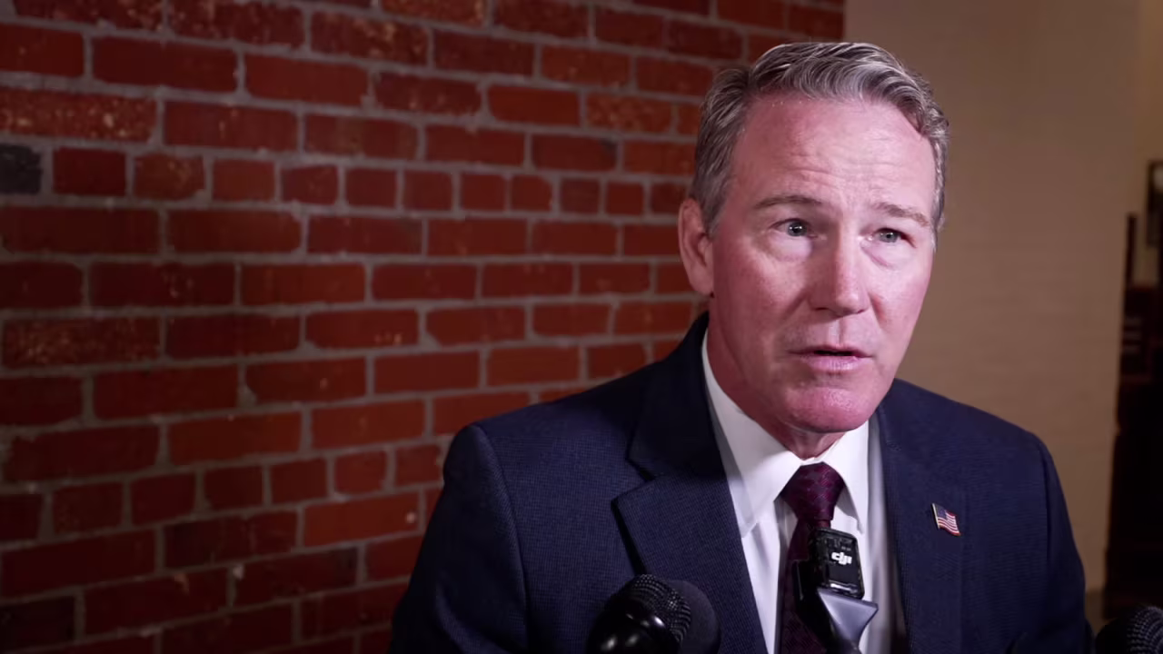 Sen. Jon Husted talks with CNN on Tuesday.