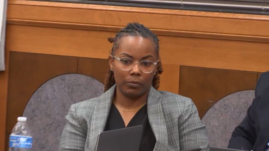 Former school administrator Ebony Parker appears in court on October 28.