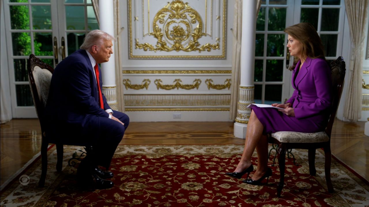Trump's "60 Minutes" interview — his first with CBS after suing the network and extracting a settlement.